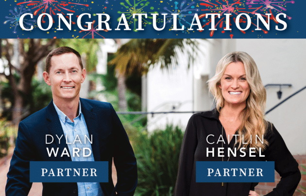 Photo to accompany article Caitlin Hensel and Dylan Ward named Partners at Hayes Commercial